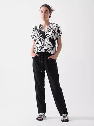 S.OLIVER | Pantalon Coupe Jogging | schwarz